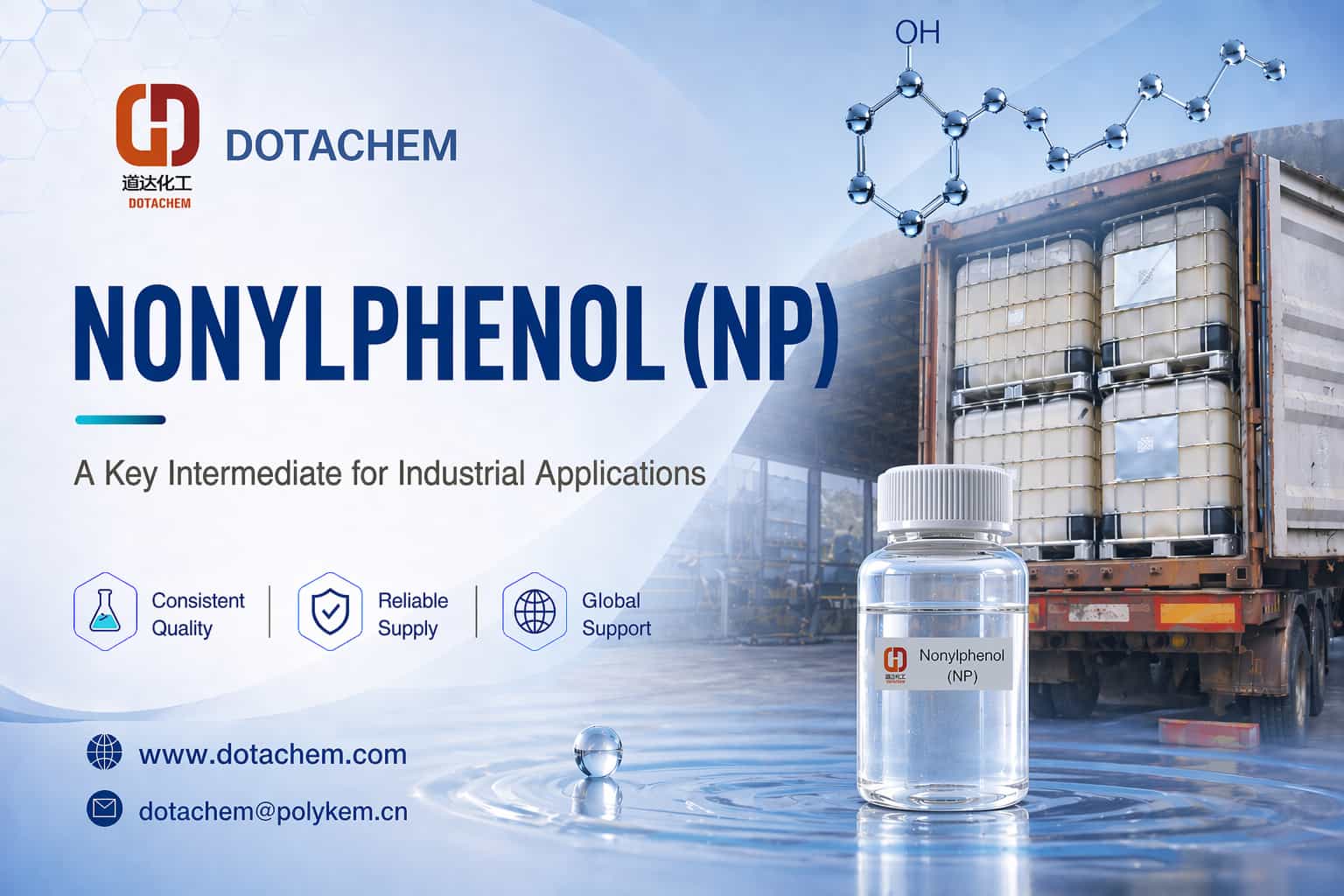 Dotachem Nonylphenol (NP): শিল্প অ্যাপ্লিকেশনের জন্য একটি মূল মধ্যবর্তী